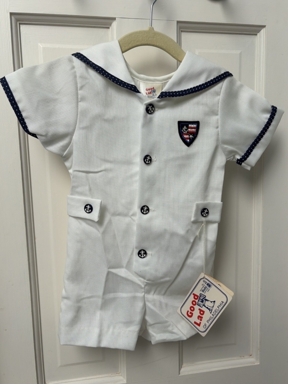 Vintage NWT Good Lad of Philadelphia Boys 2T Sailor One Piece